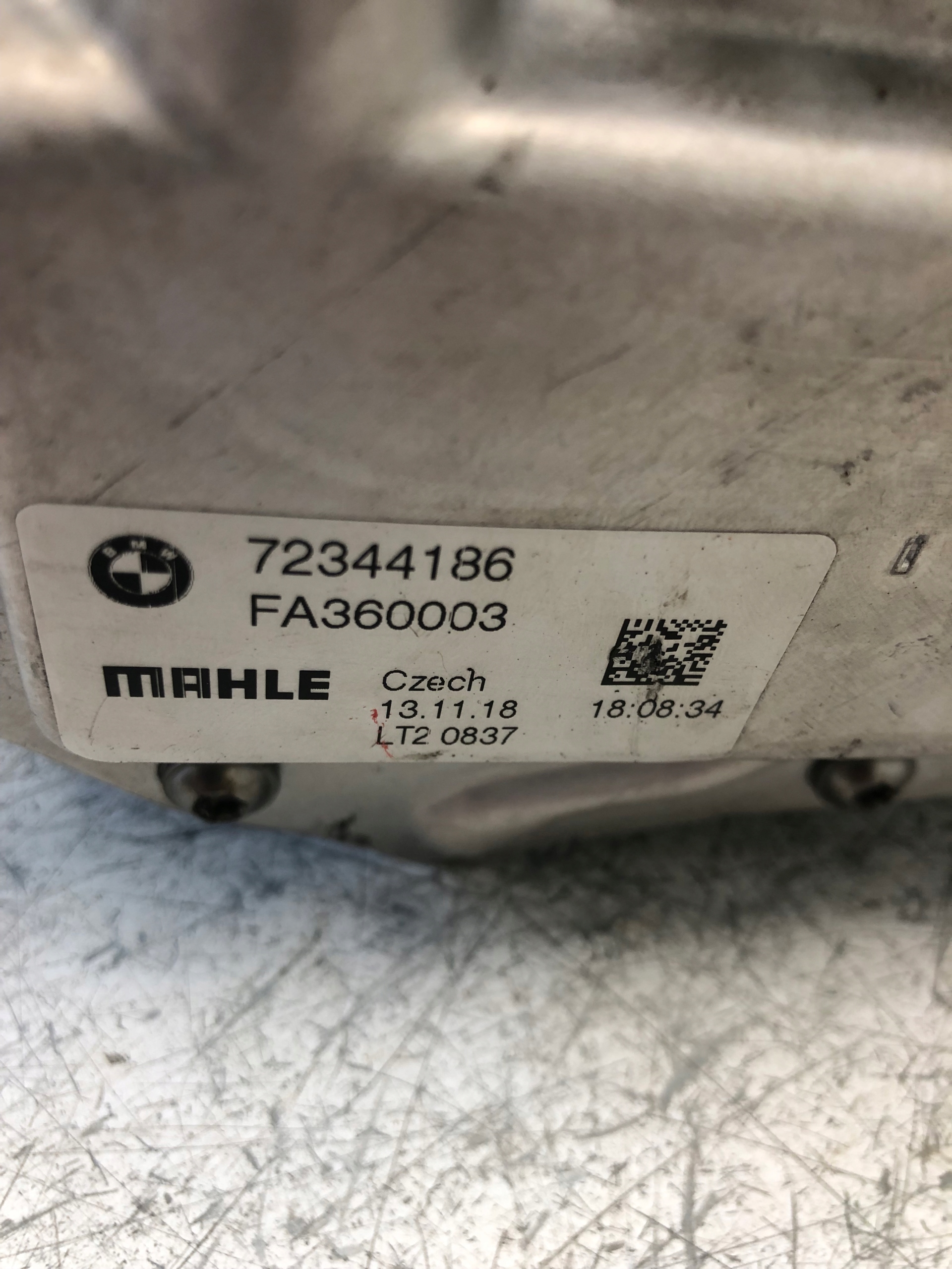 intake manifold BMW F21 2.0 72344186