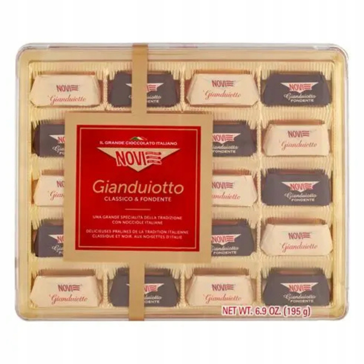 Levně 2x Novi Gianduiotto Italské Pralinky Ořechové Bonboniéra 195 g