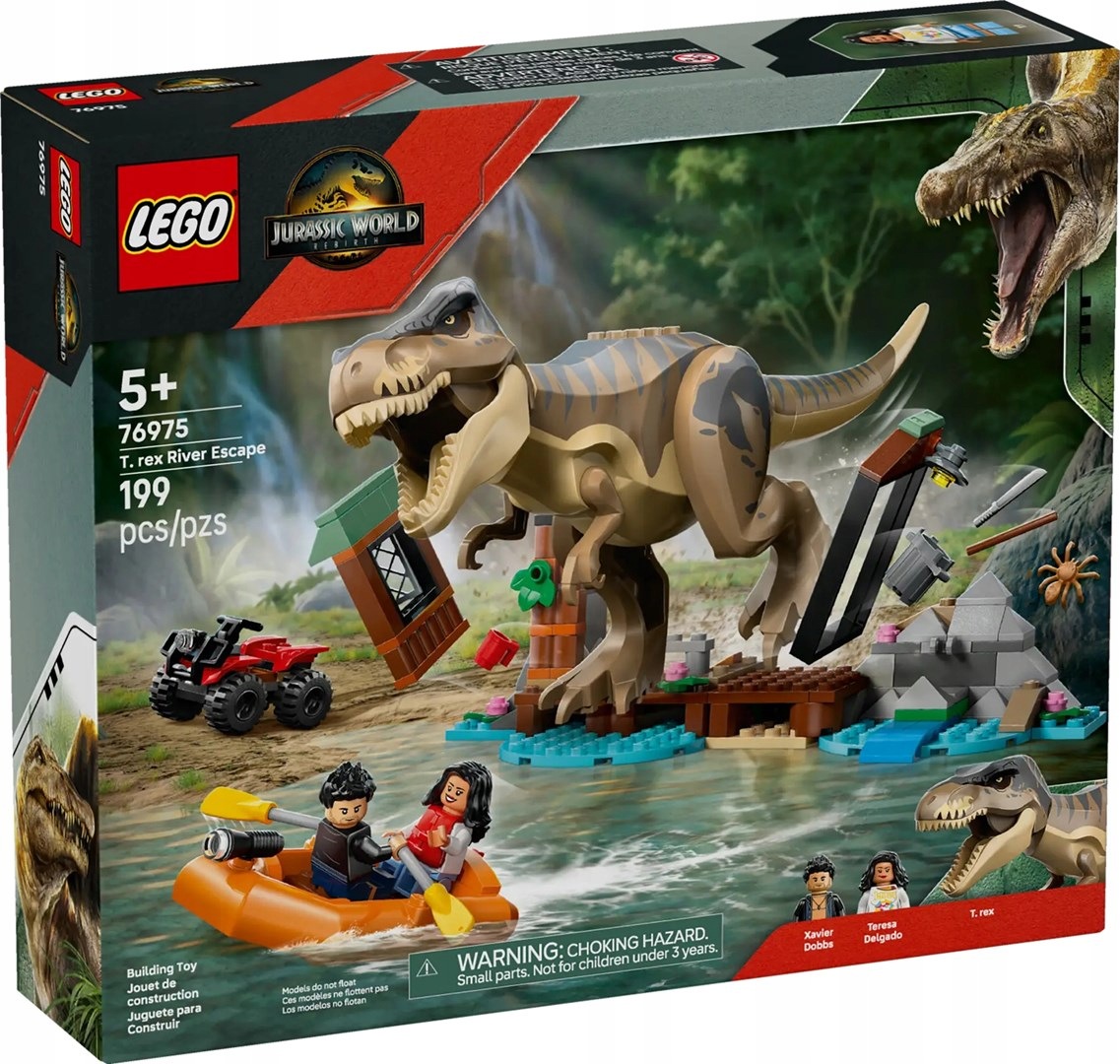 Lego Jurský svět 76975 Útěk řekou před tyranosaurem