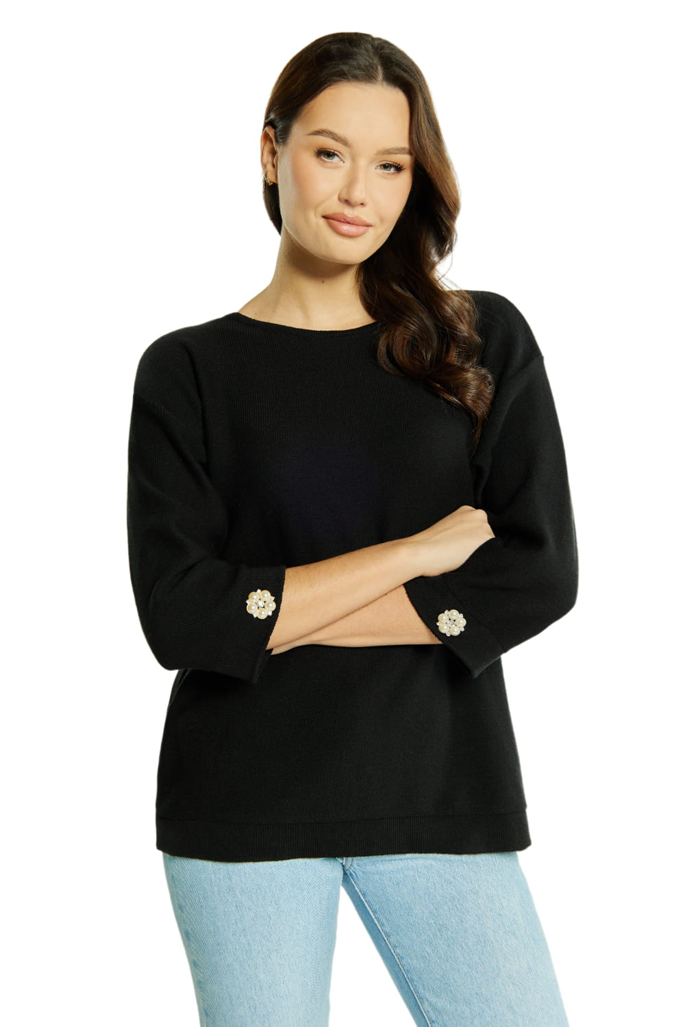 Bluzka Damska sweterek sweter na lato Rozmiar M Polska Kamea Kalina czarna