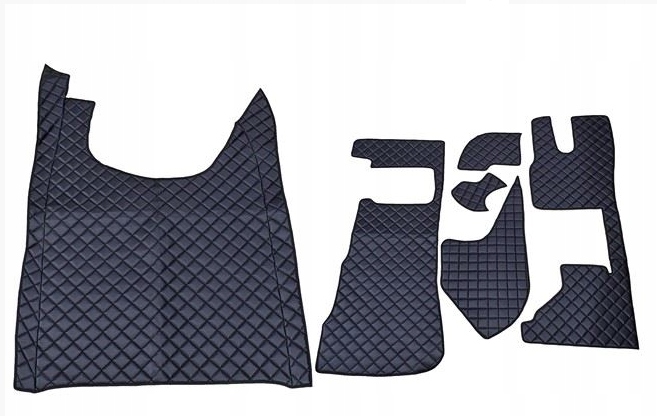 КОВРИКИ СТЕГАНЫЕ DAF XG XG + 2022 КОМПЛЕКТ ЧЕРНЫЙ