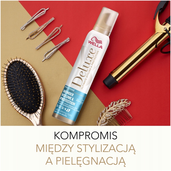 Wella Deluxe Pianka Objętość i Ochrona Moc 5 200ml Linia Deluxe