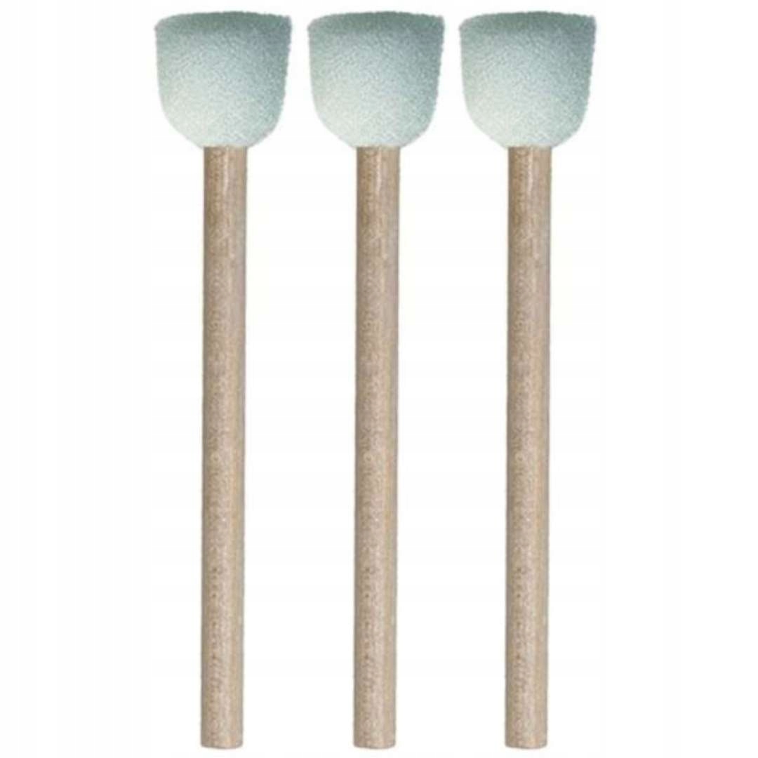 PĘDZLE pędzelki GĄBKOWE gąbka ARTYSTYCZNE x3