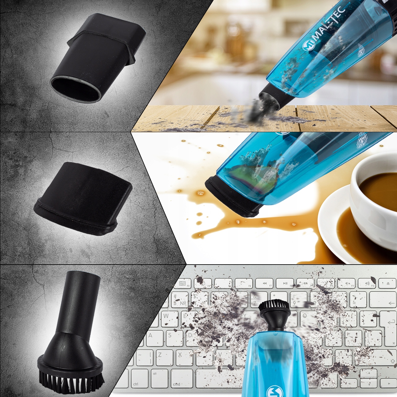 ODKURZACZ RĘCZNY pierze na mokro SAMOCHODOWY 12w1 Filtr Wstępny Włókninowy