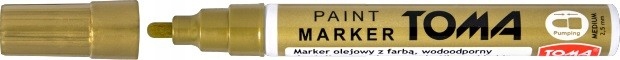 

Marker olejowy gruby Toma TO-440 złoty 2,5 mm