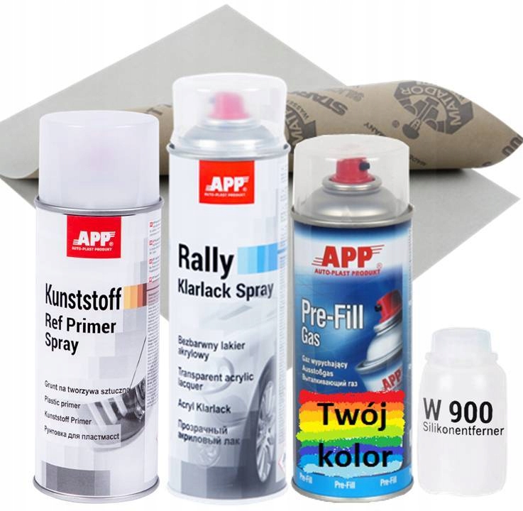App LAKIER SAMOCHODOWY ZESTAW DO ZDERZAKOW