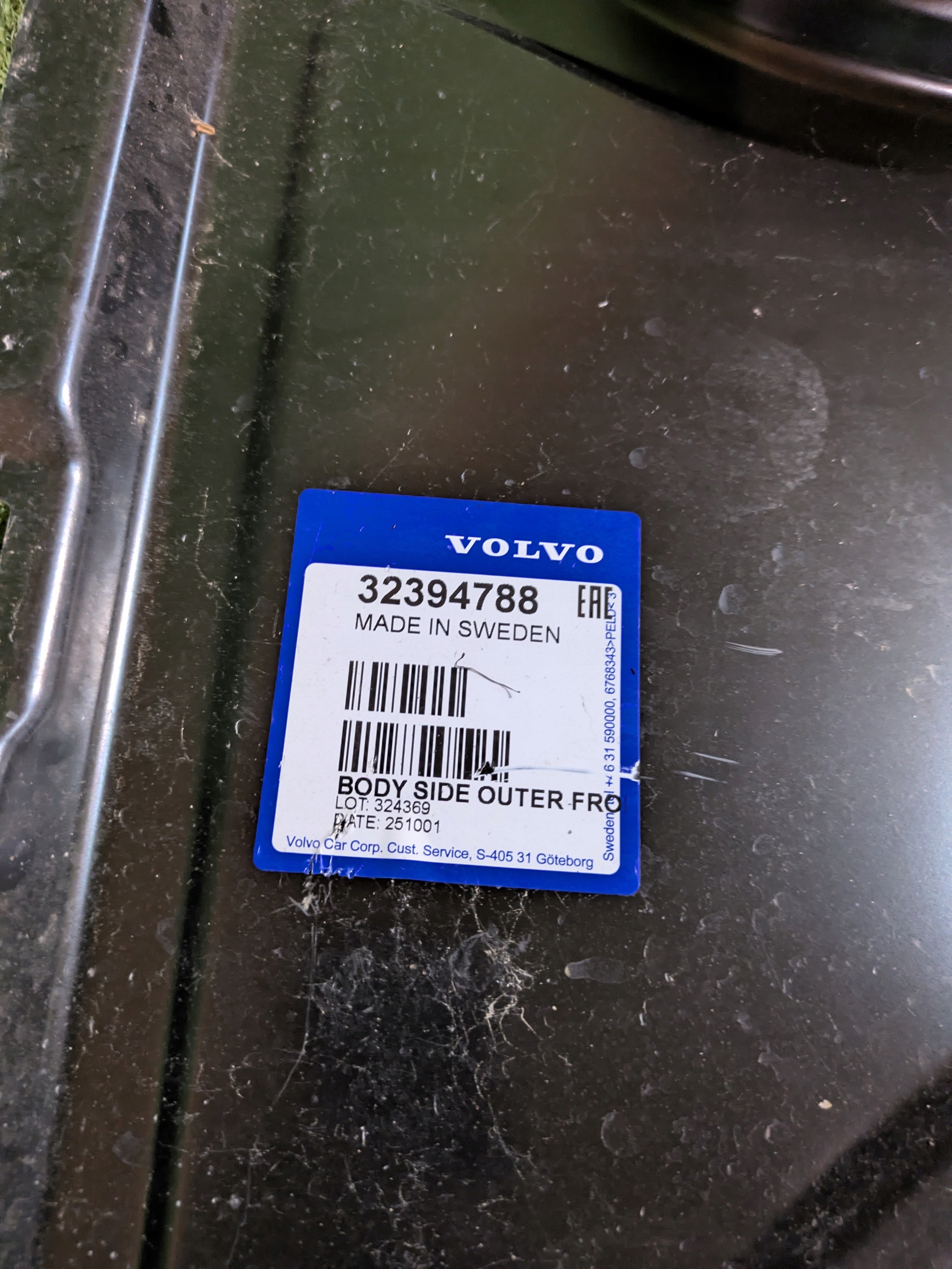 pillar threshold left VOLVO XC90 II EC40 NR.S372