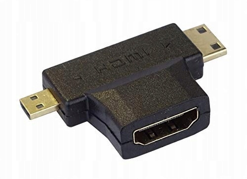 PremiumCord Adapter Hdmi na mini Hdmi typ C oraz micro Hdmi typ D 2w1