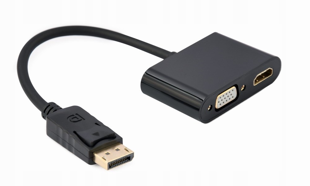 Gembird Adapter Na Kablu Displayport Męski Na Żeński Hdmi Żeński Vga Czar
