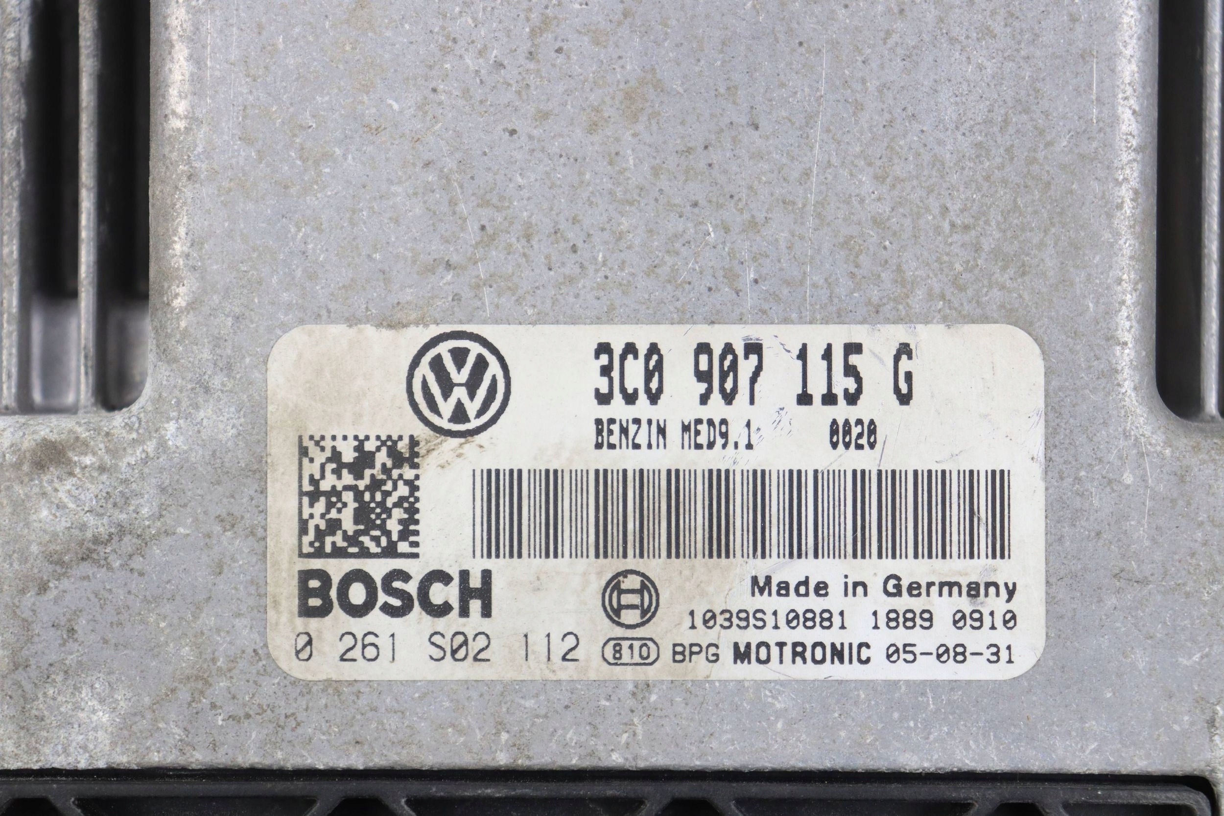 VW PASSAT B6 computer control unit of the engine 2.0 TSI 3C0907115G