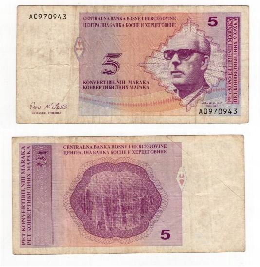 BOŚNIA I HERCEGOWINA 1998 5 MARKA