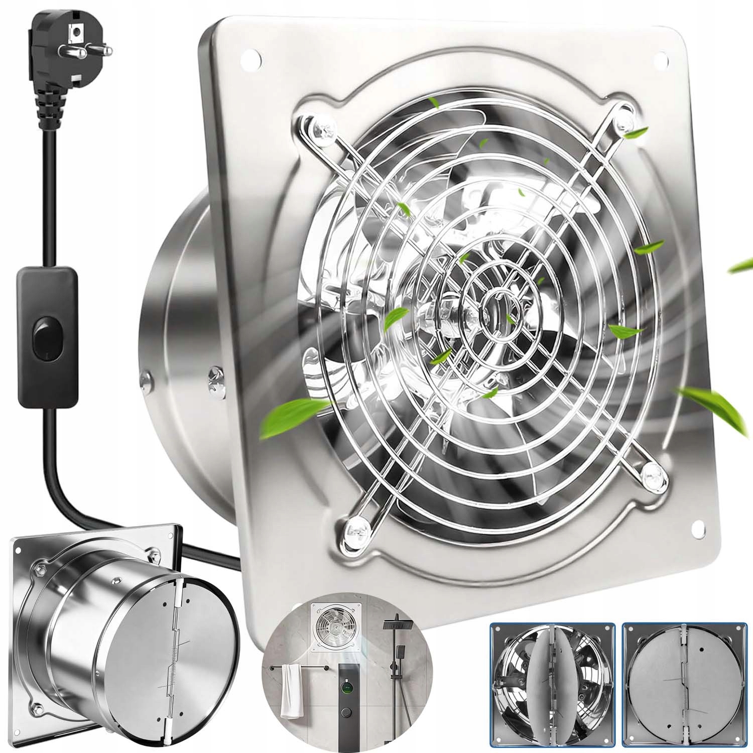 Odtahový Ventilátor 150 MM 525 M³/h Do Kuchyně Koupelny Sklepa – Průmyslový