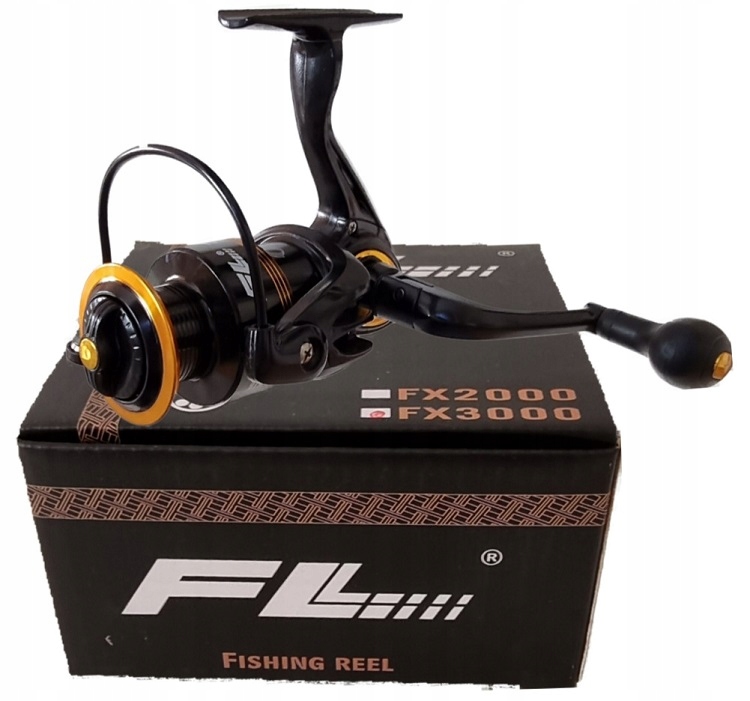 KOŁOWROTEK FX2000 WOLNY BIEG 11 ŁOŻYSK bb SPŁAWIK SPINNING METALOWY FL Model FX2000