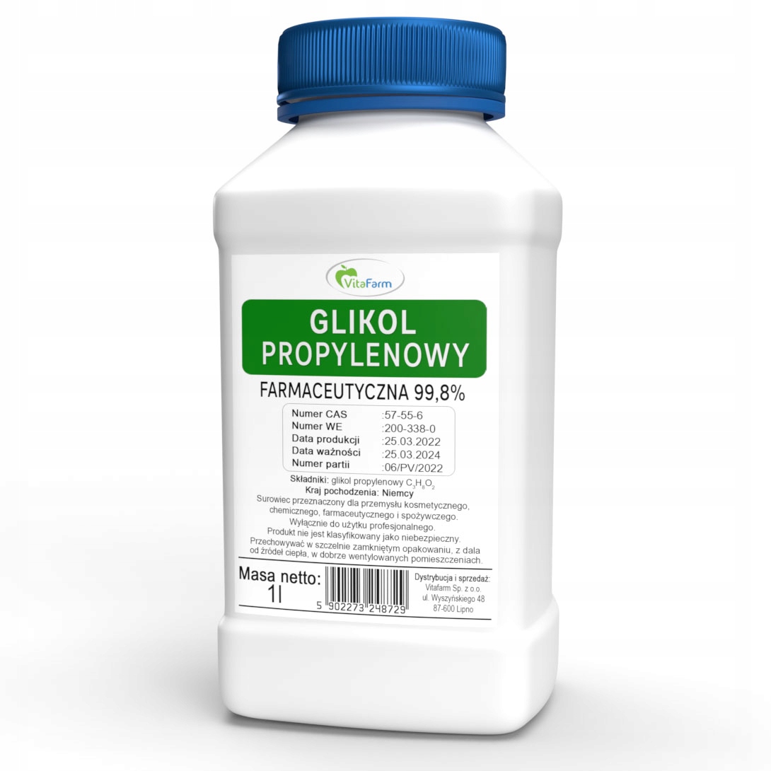 

Glikol Propylenowy Farmaceutyczny 1L