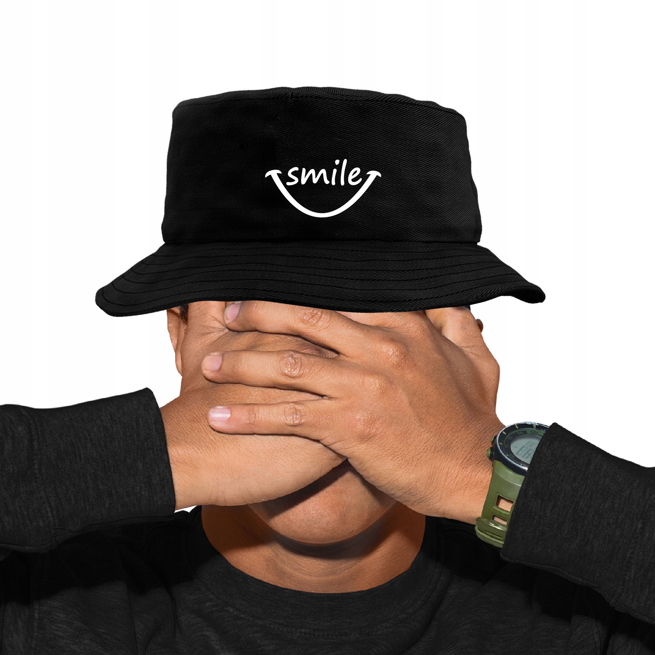

Pozytywny Kapelusz Bucket Hat Smile Uśmiech Funny