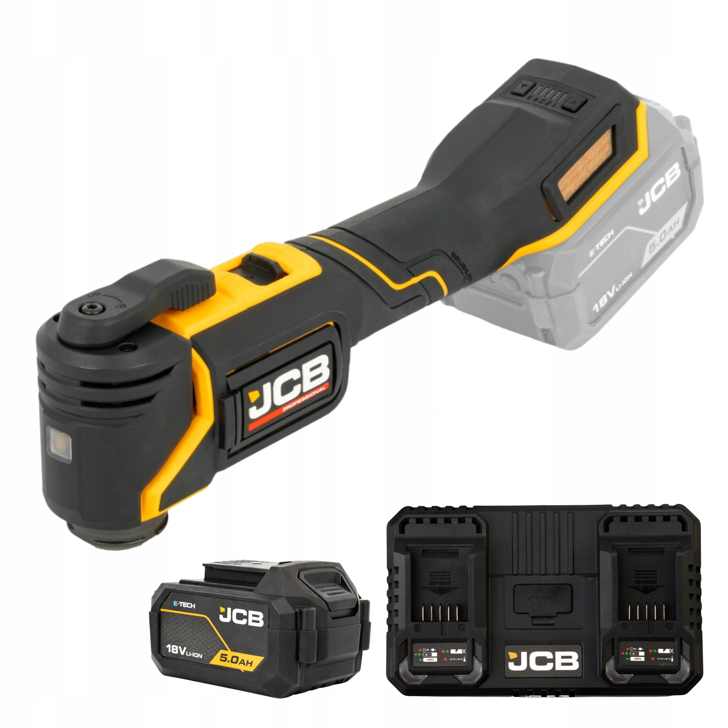 Jcb Professional 18V Multitool Dual Charger 4,5A Akumulator 5Ah