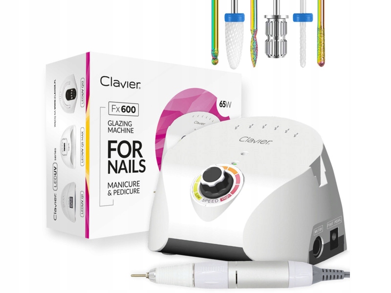 Frezarka do paznokci Clavier Fx 600 Biały