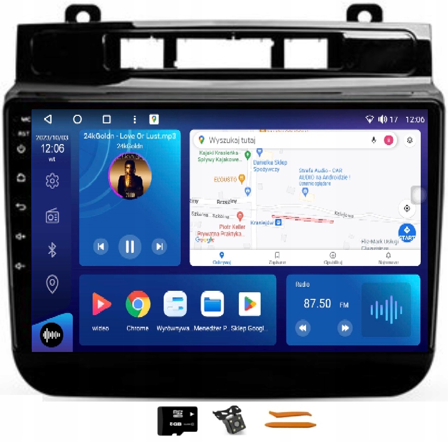 Rádio Android Navigácia M460 Qled Carplay Lte Gps Dsp Vw Touareg 2 10-18
