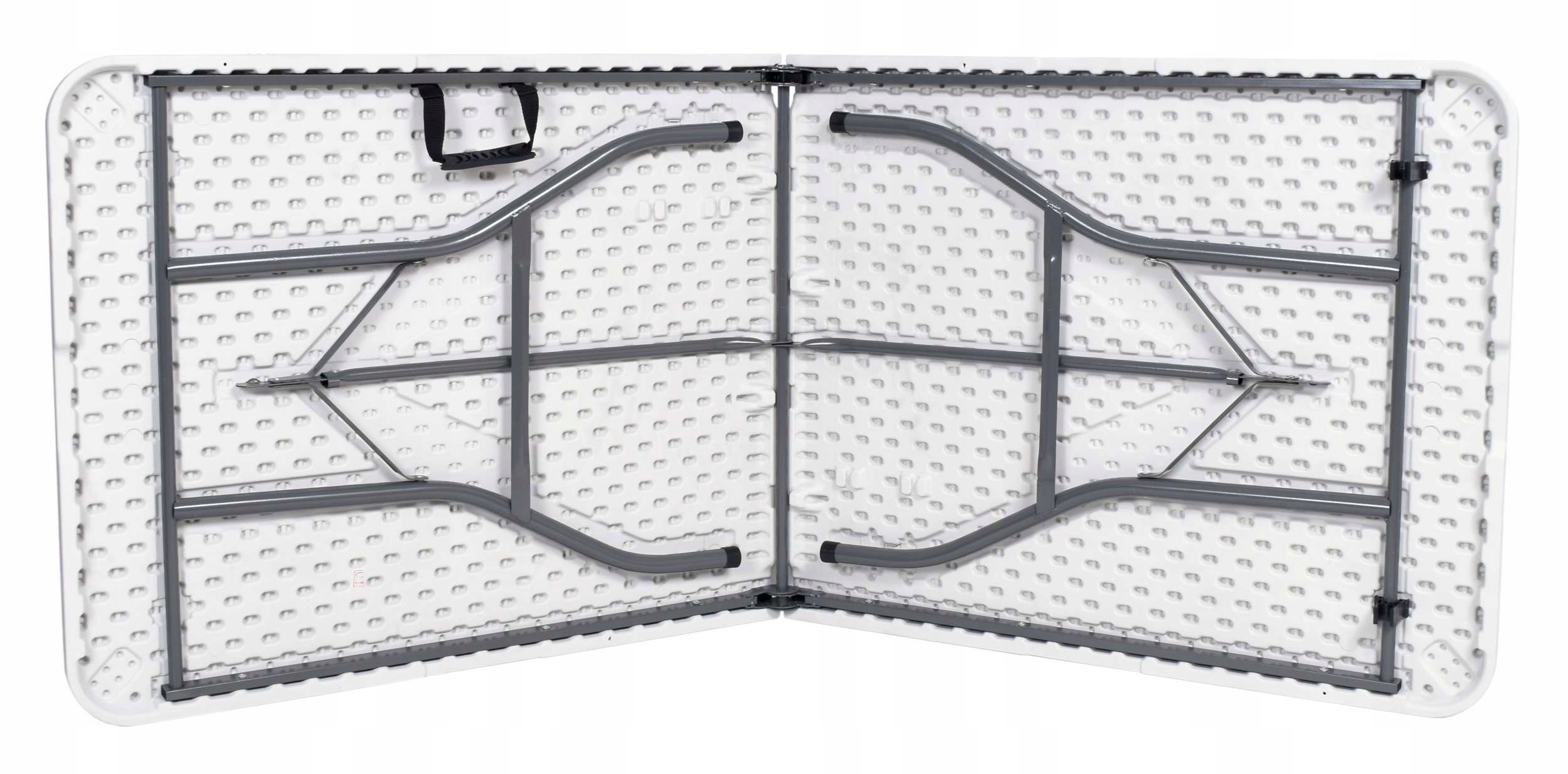 STÓŁ CATERINGOWY BANKIETOWY ROZKŁADANY SKŁADANY OGRODOWY WALIZKA 180 cm Głębokość mebla 74 cm