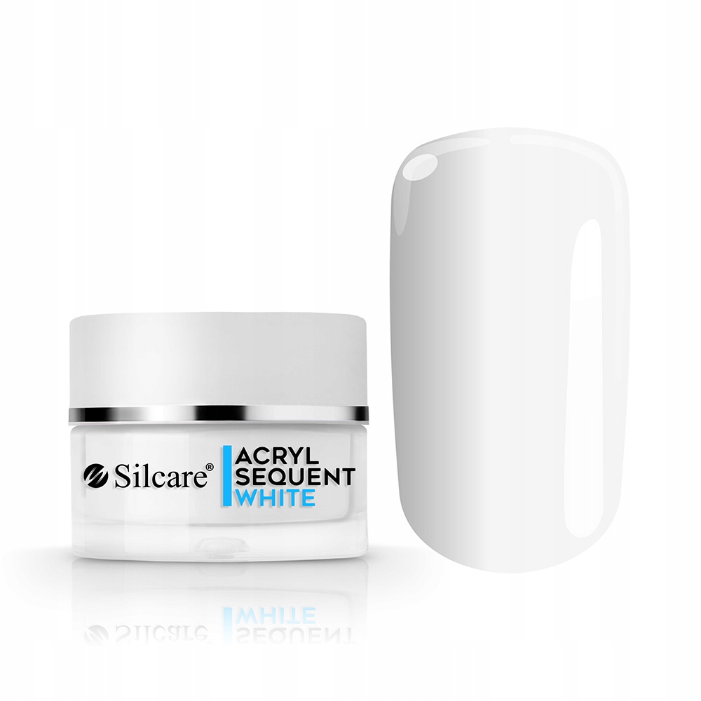 Silcare Akrylový akrylový prášok na nechty manikúra Sequent LUX White 24 g