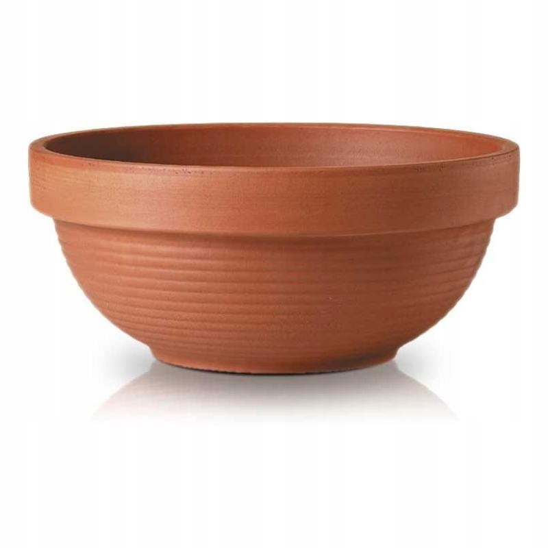 

Gliniana doniczka misa niska Ita 21 cm terakota