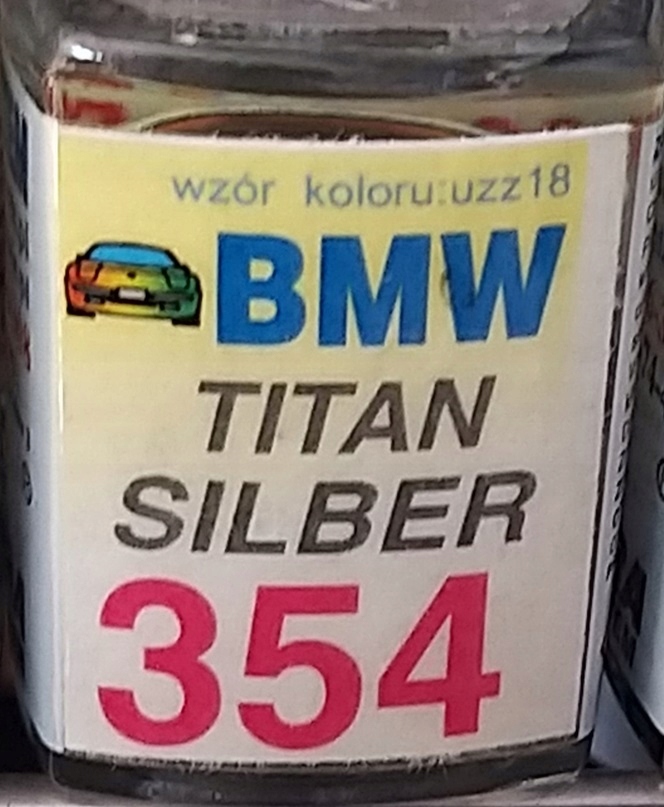 

Zaprawka Lakiernicza Bmw 354 titan silber
