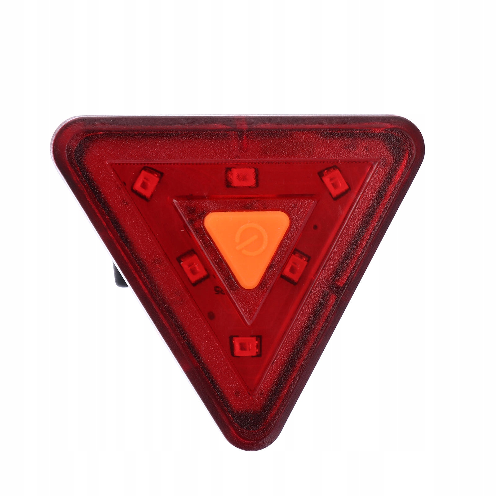 1Pc czerwony ładowany przez Usb rower Tail Light Trójkątna lampa sygnalizacyjna ostrzegawcza