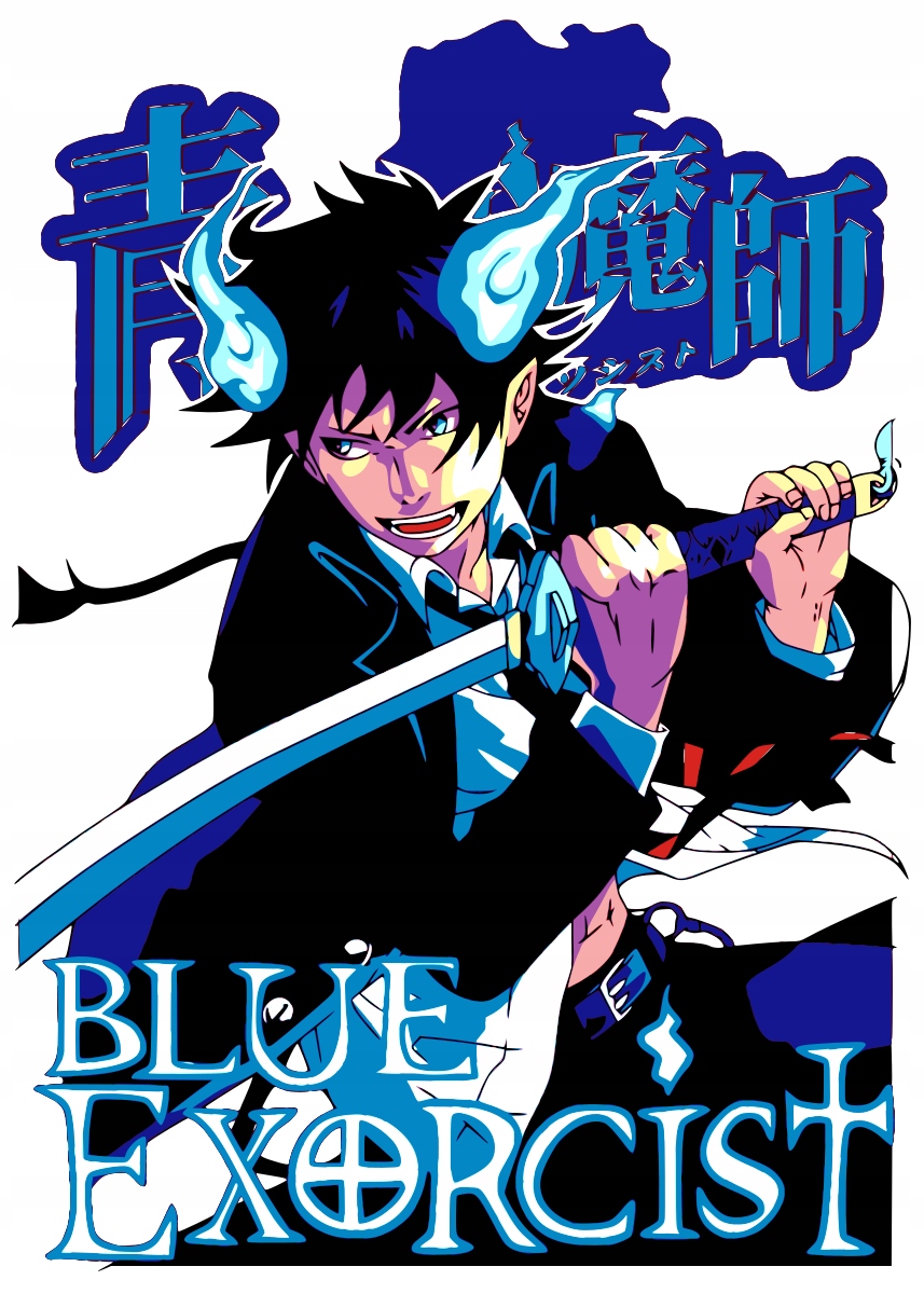 

Naprasowanka Blue exorcist Anim Naklejka Na Odzież