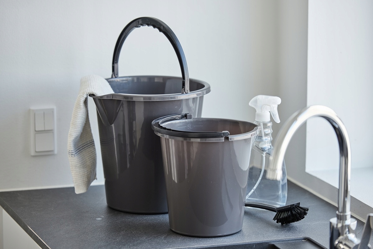 WIADERKO WIADRO KOSZ SPOŻYWCZE na ŻYWNOŚĆ do WODY ZUPY z MIARĄ UCHWYTEM 10L Marka Plast Team