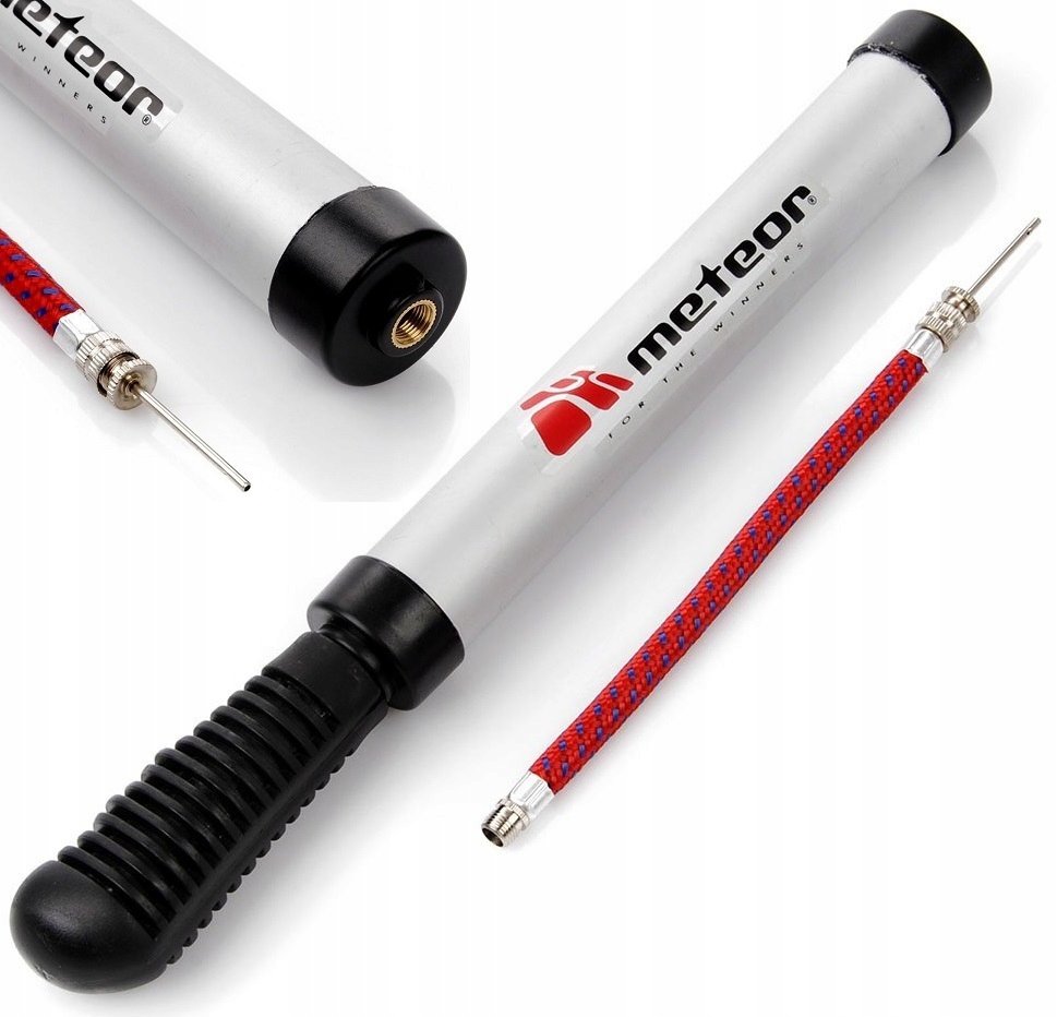 POMPKA RĘCZNA DO PIŁEK Z WĘŻYKIEM IGŁĄ ALUMINIOWA