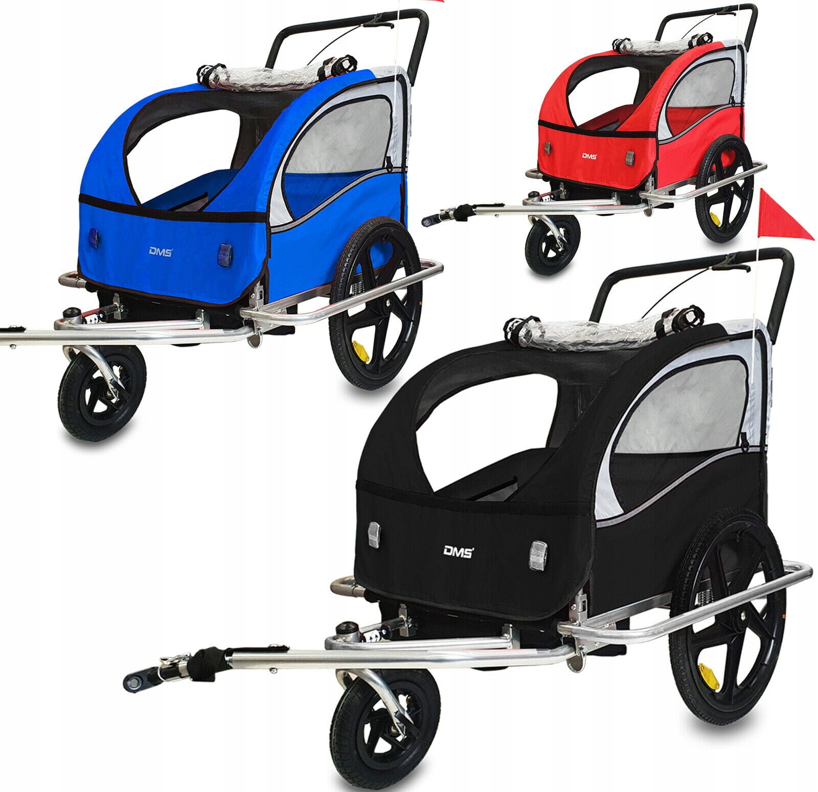 Przyczepka rowerowa wózek 2 w 1 DMS FH-02S Przeznaczenie dla dzieci