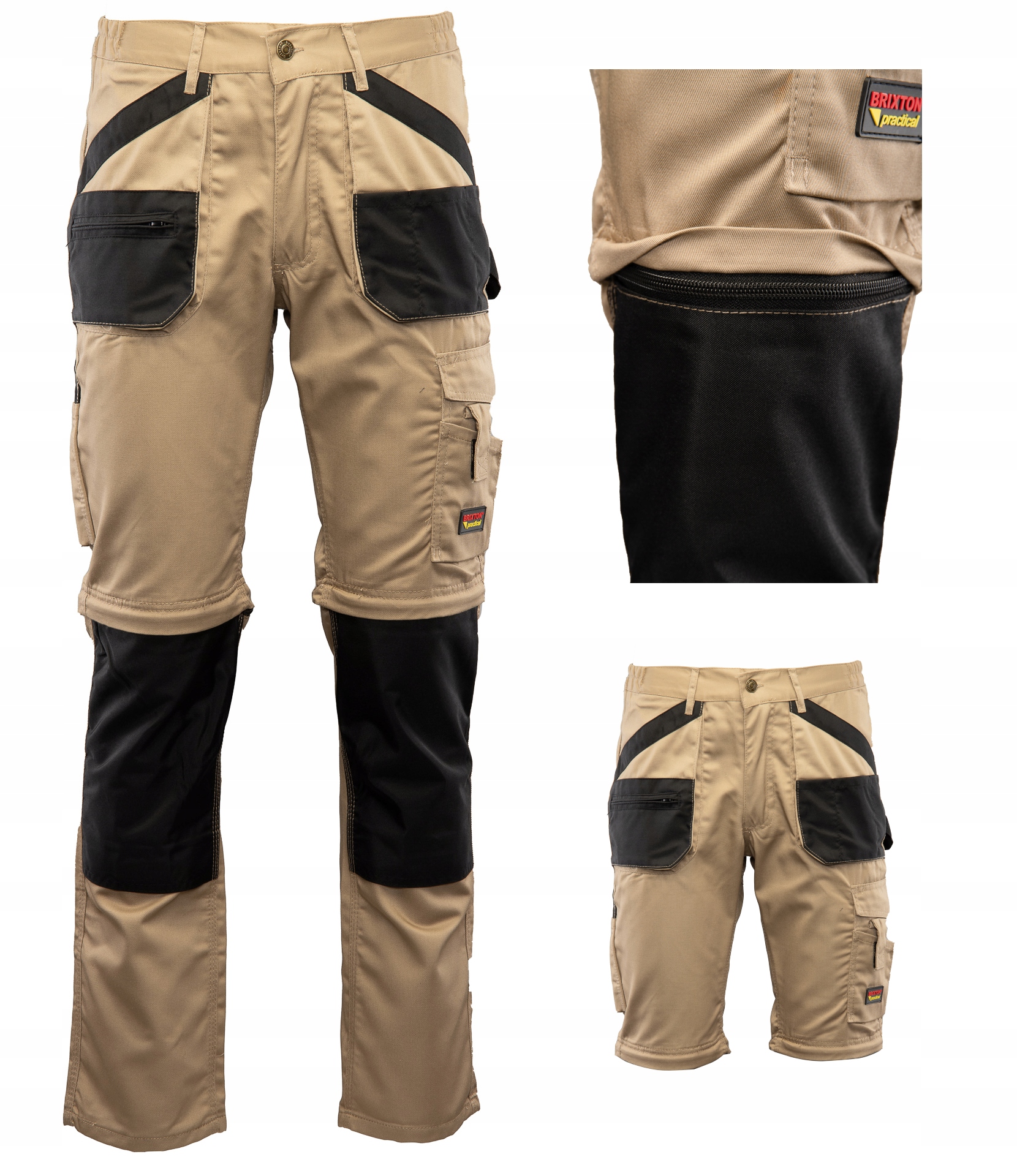 Spodnie robocze ochronne odpinane nogawki krótkie długie r. 31