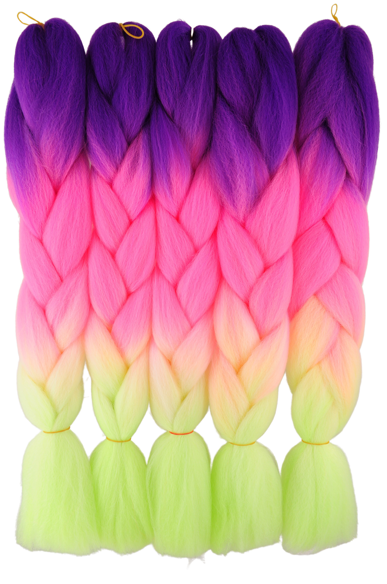 WŁOSY SYNTETYCZNE KOLOROWE WARKOCZYKI OMBRE 3-20 Marka Smart Colours