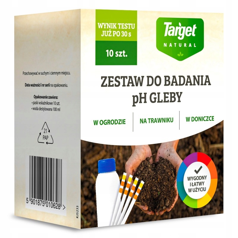 

Target Kwasomierz Badanie pH gleby tester pH 10 sz