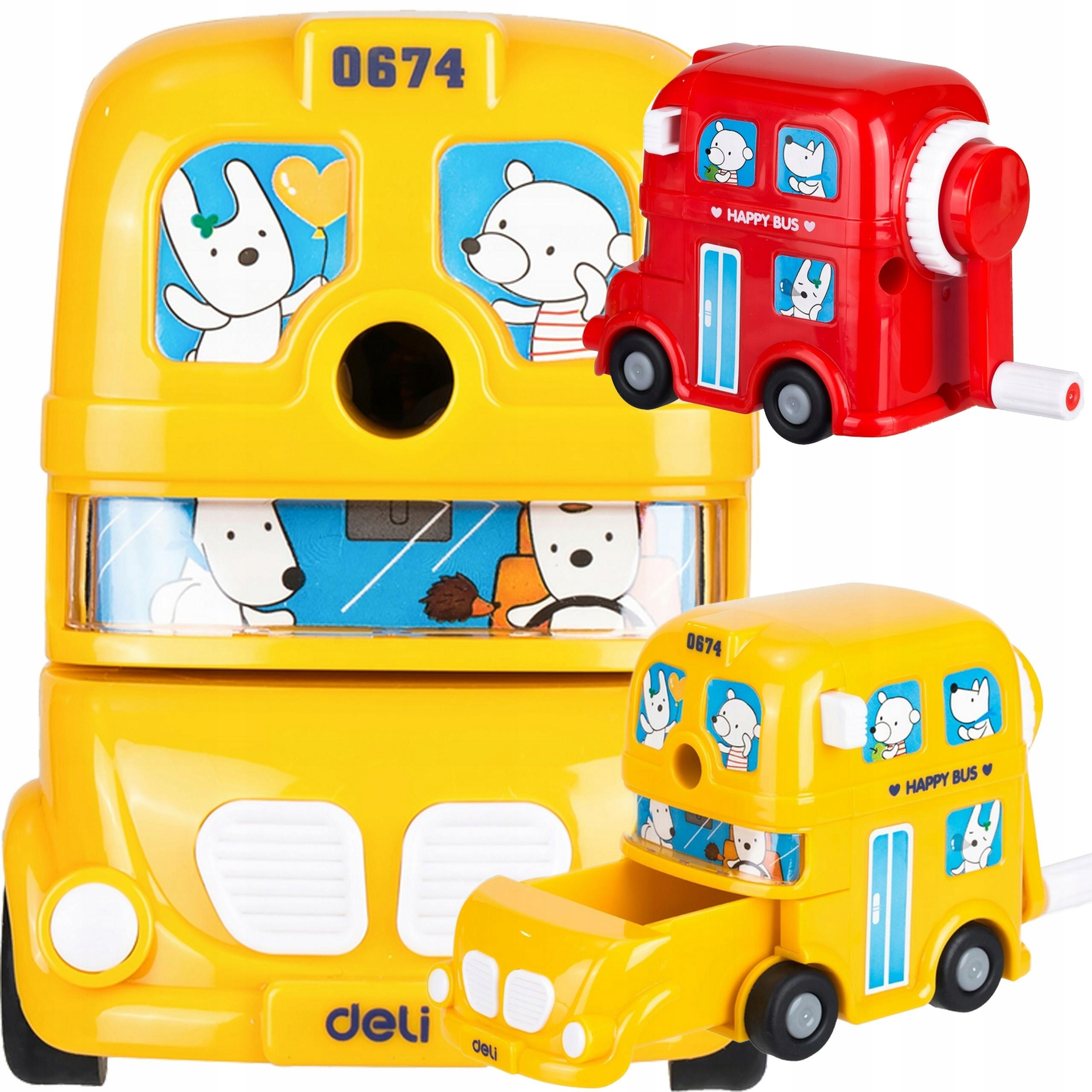 DELI TEMPERÓWKA RĘCZNA NA KORBKĘ SERIA CARS ŻÓŁTA