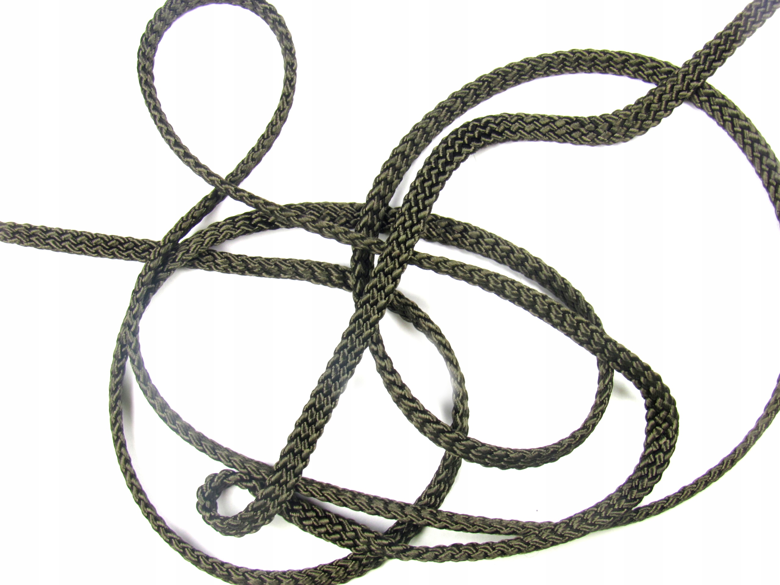 Pe Pletená Šňůra Plochá *100 m* 3 mm Khaki R16
