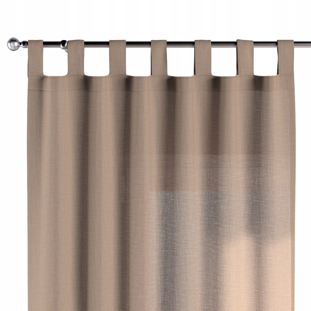 Záves na traky 1 ks 130 x 260 cm, hnedý