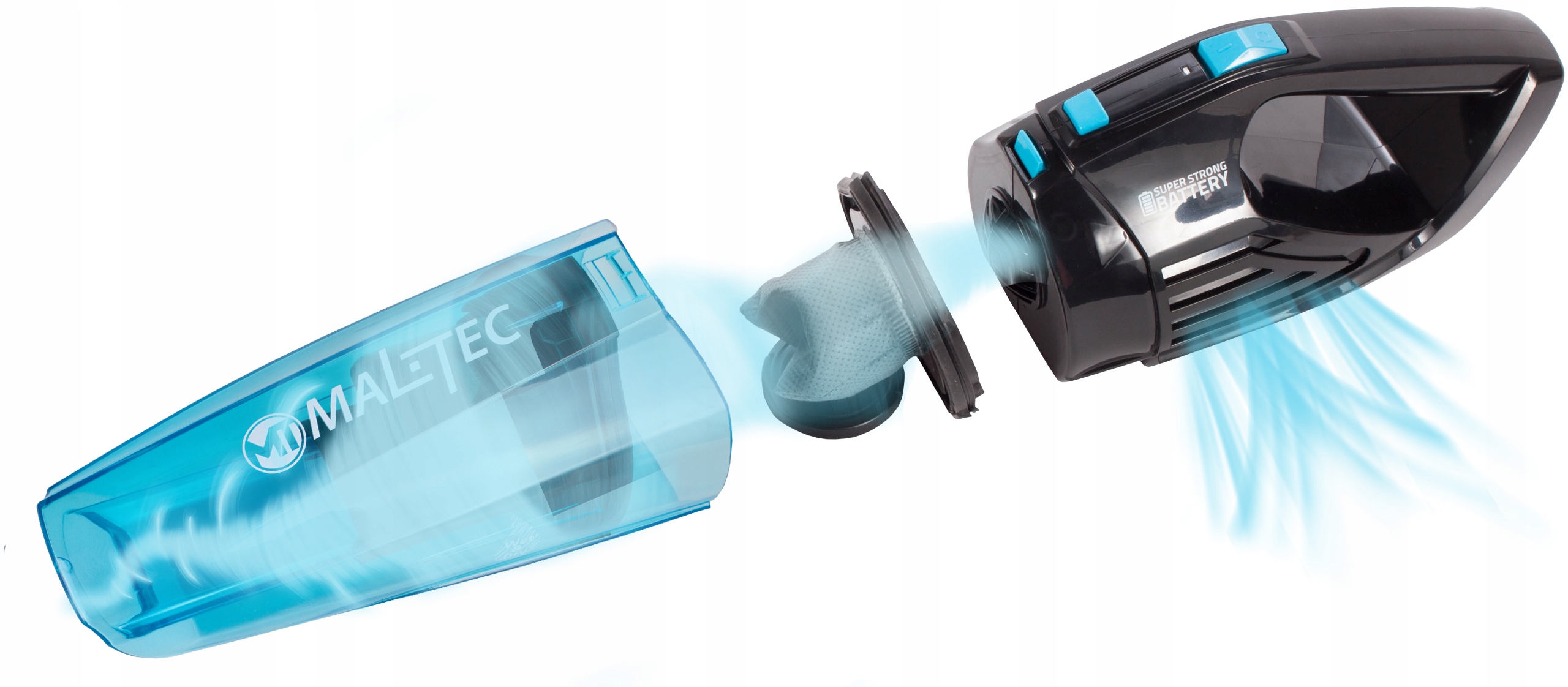 ODKURZACZ RĘCZNY pierze na mokro SAMOCHODOWY 12w1 Model CYCLONE Wet&Dry 500 12w1