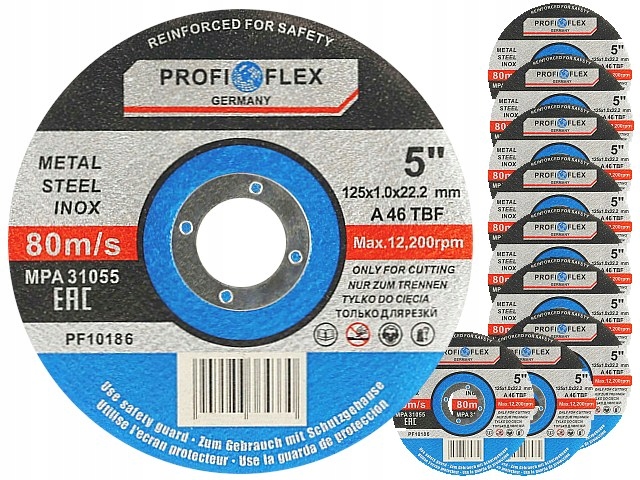 

Tarcza do cięcia metalu 125x1,0 tarcze Profiflex