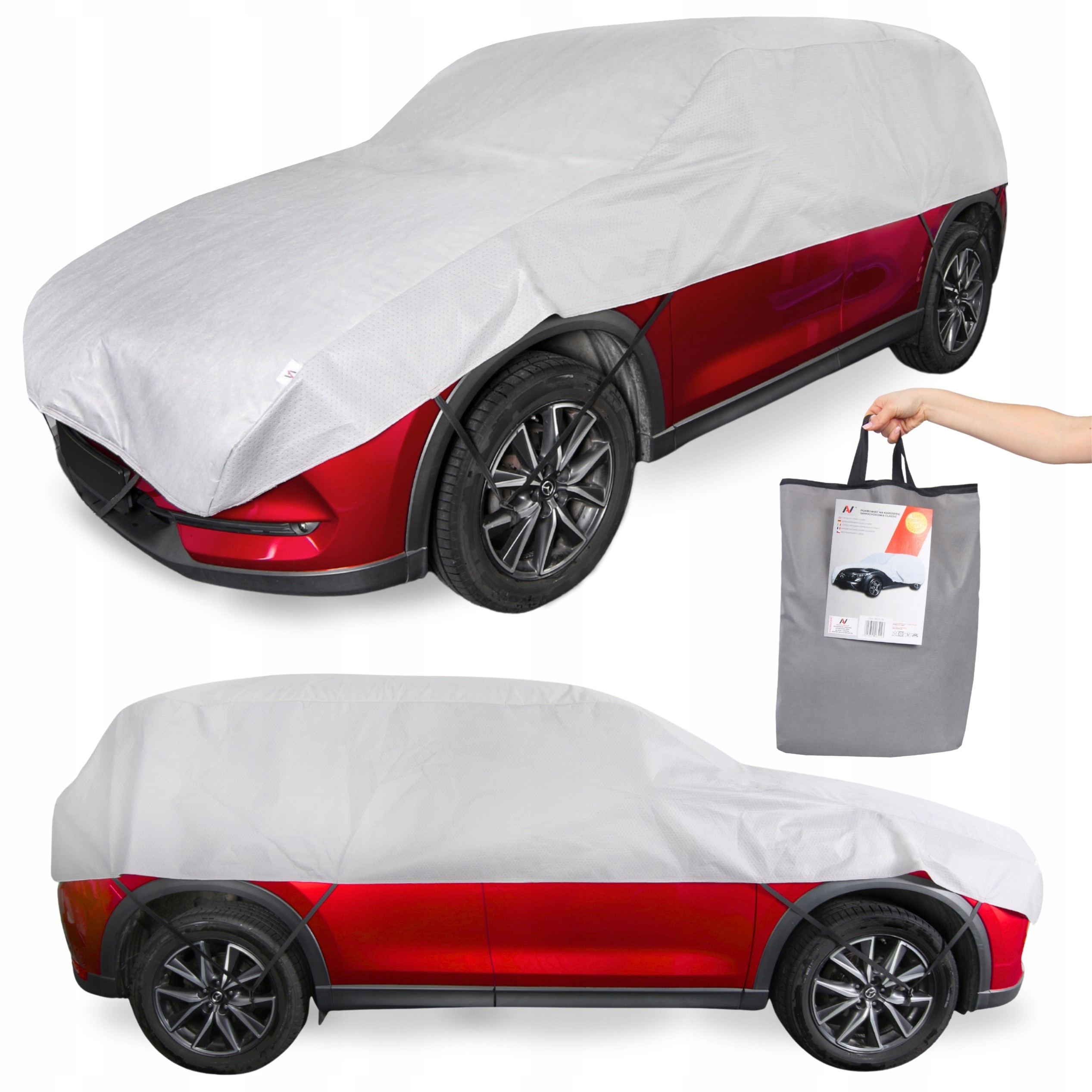 Protipožární autoplachta Suv L Antigradový 14 mm Polopotah