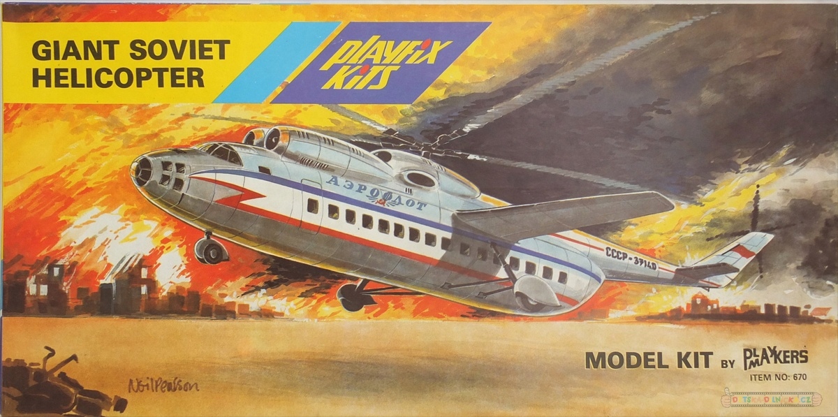 Giant Soviet Helicopter Mil Mi-6 Playfix Kits (ex Veb Plasticart) 1:100