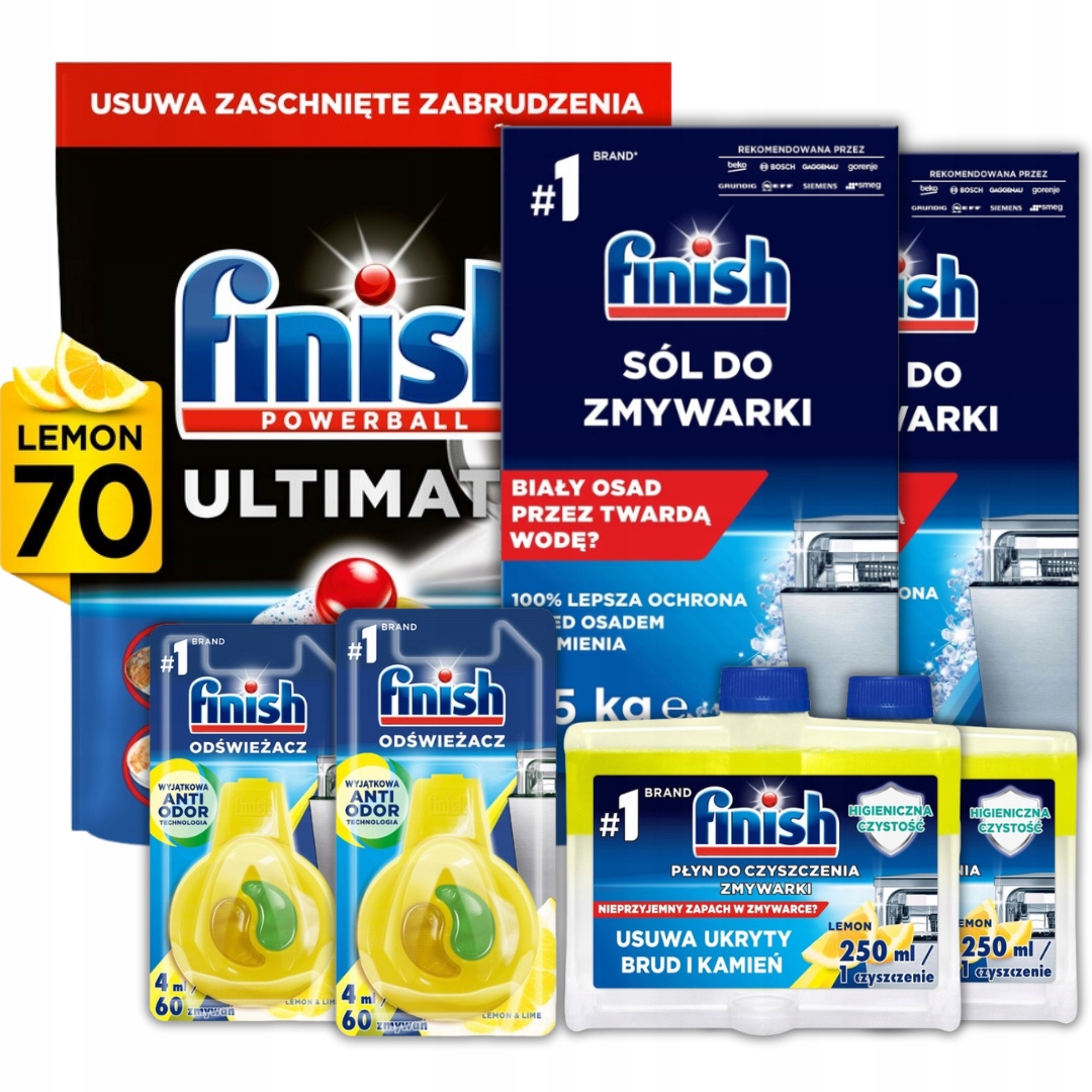 Levně Finish Ultimate 70 Lemon 7 dílků