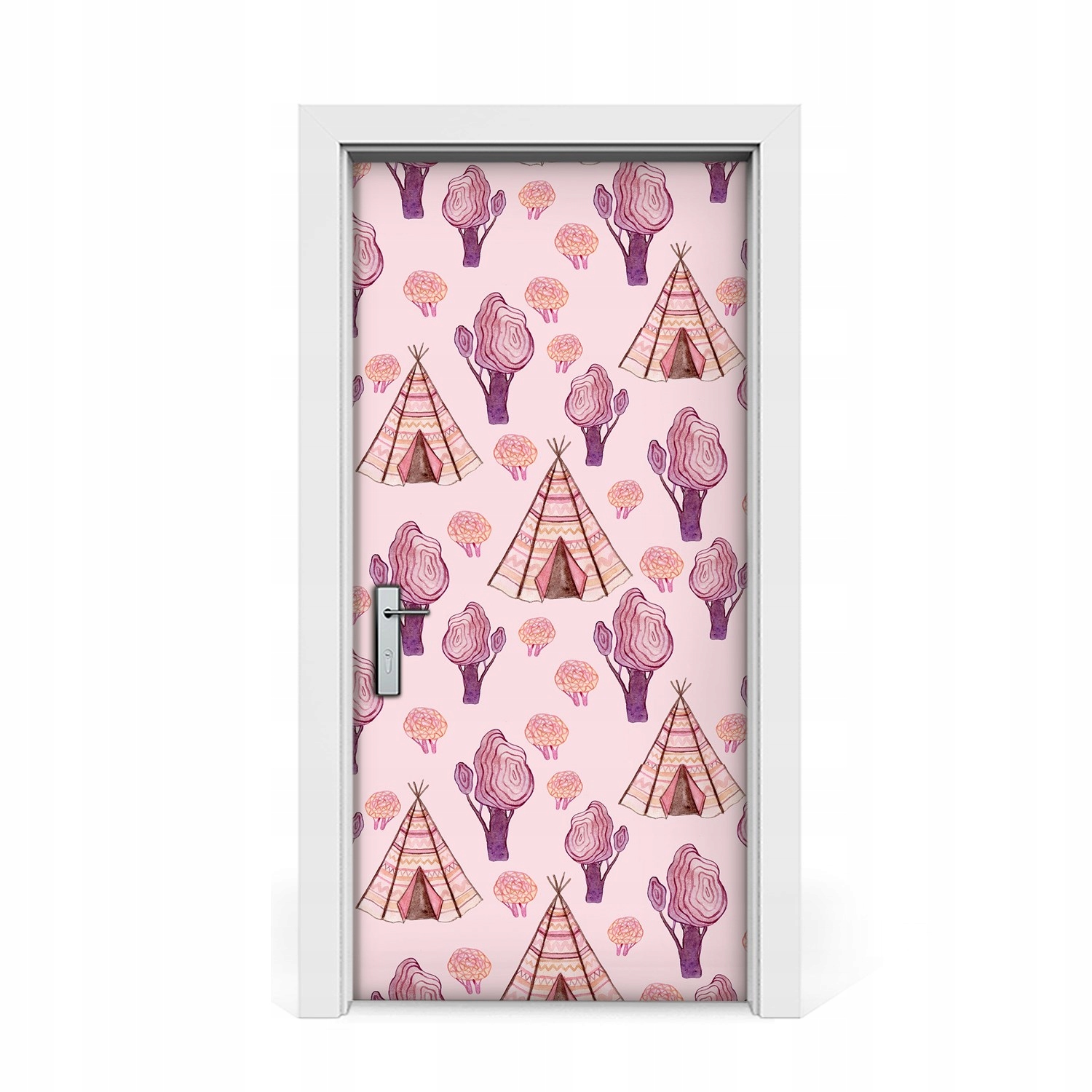 

Naklejka na drzwi okleina Zaczarowane Tipi 95x205