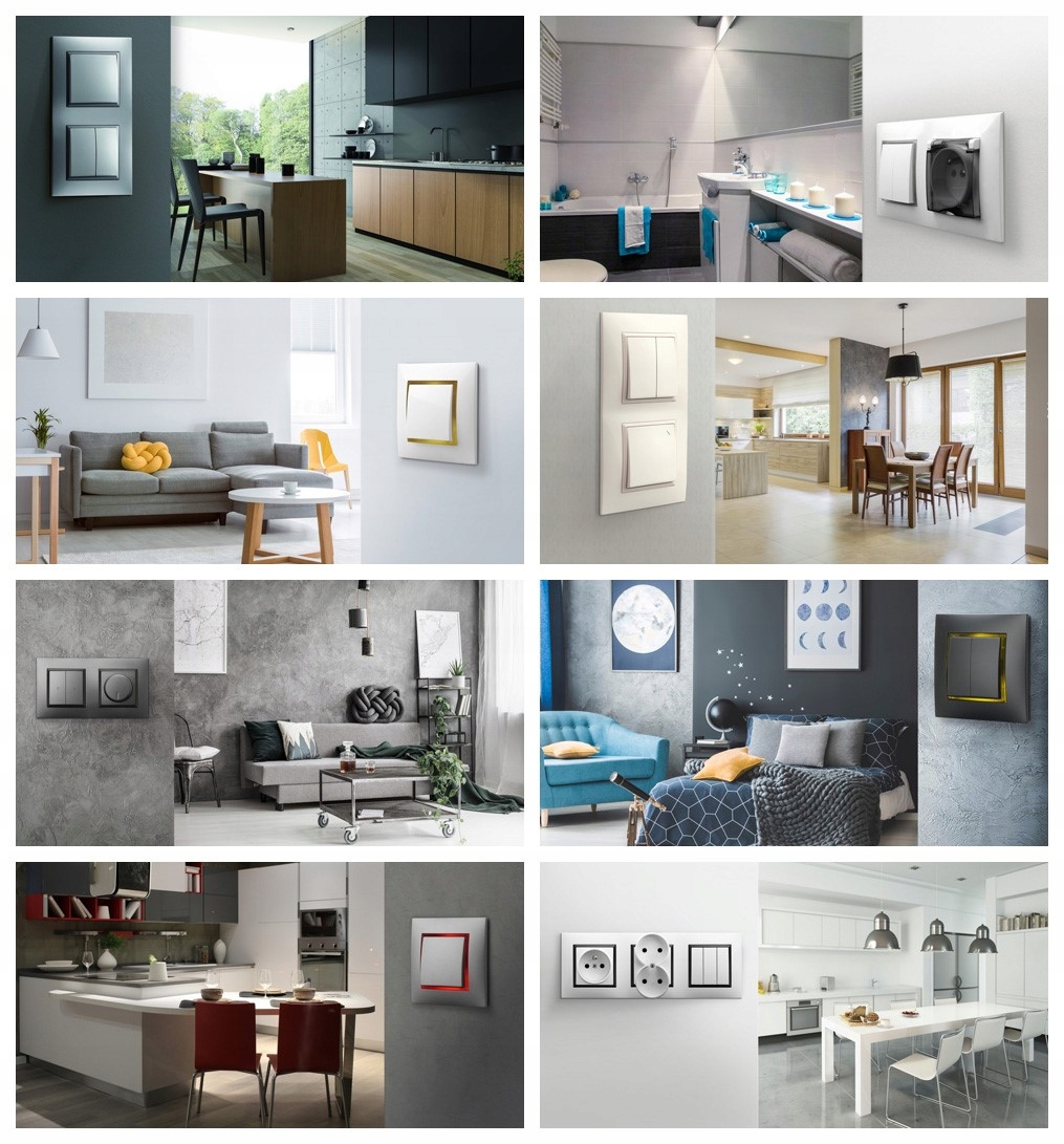 RAMKA PODWÓJNA OSPEL ARIA BIAŁY R-2U/00 Kolor biały