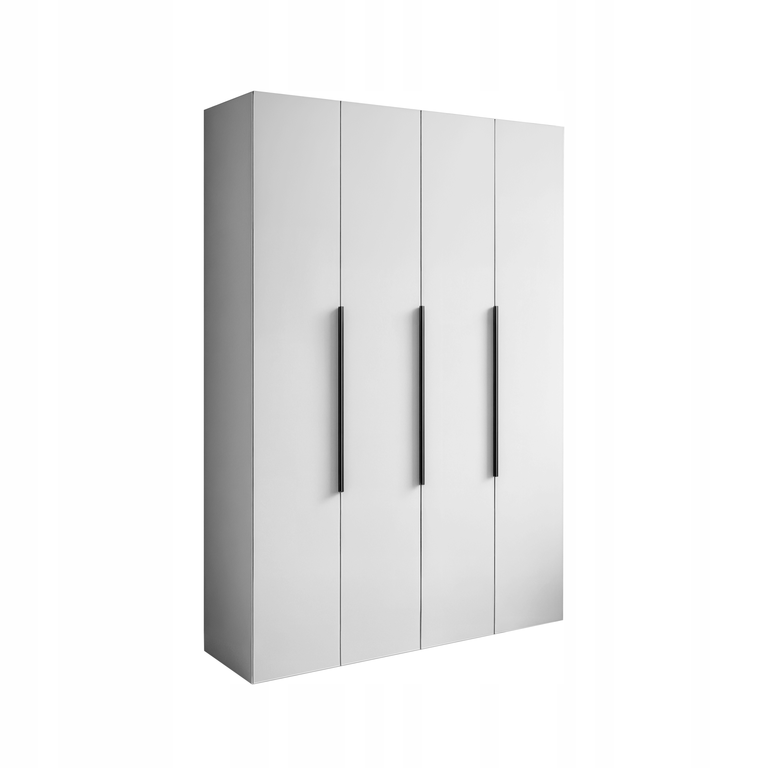 Bílá Čtyřdveřová Prostorná Skříň Na Oblečení Lille 160
