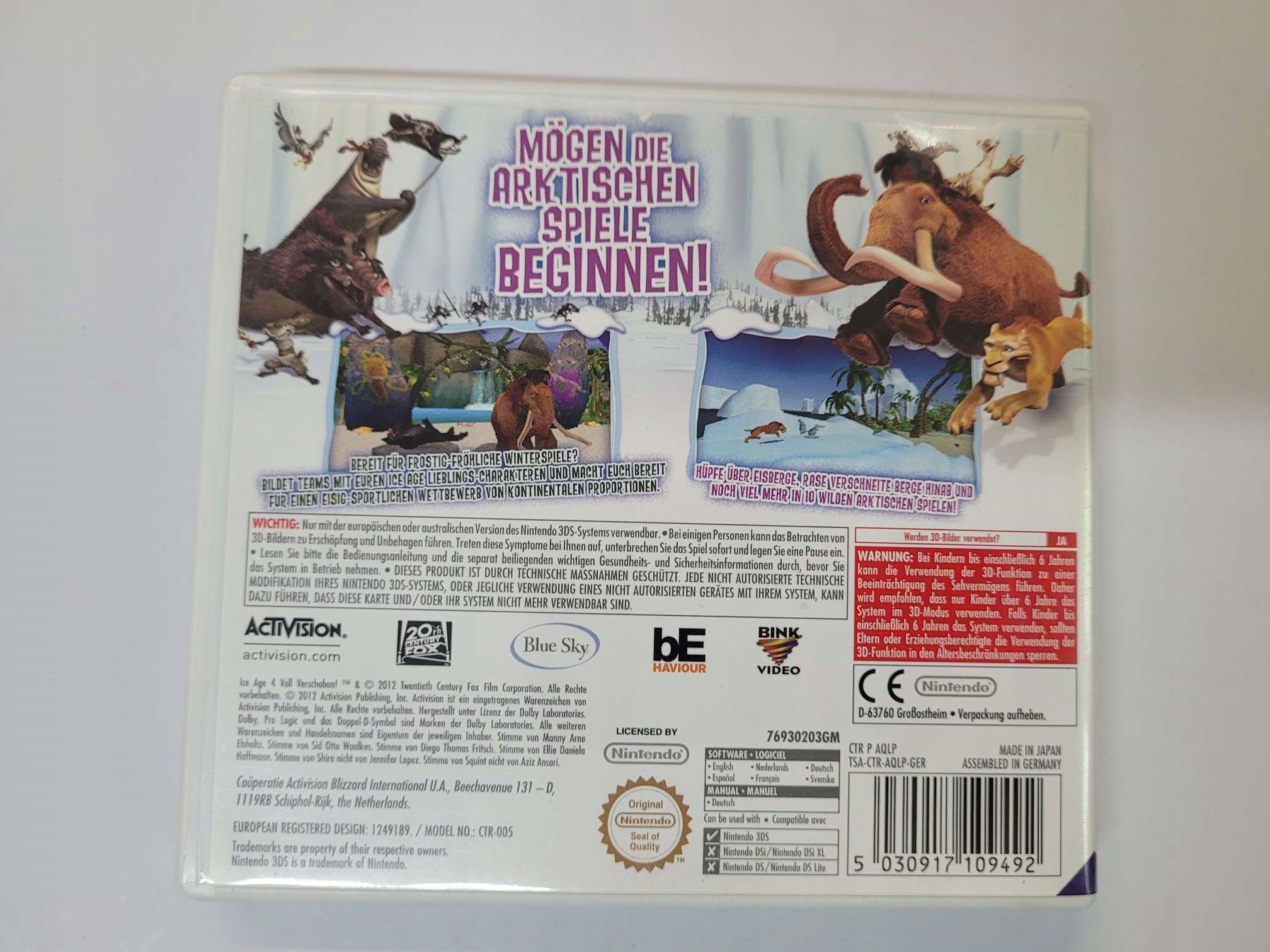 ICE AGE 4 CONTINENTAL DRIFT ARCTIC GAMES [3DS] Tematyka przygodowe