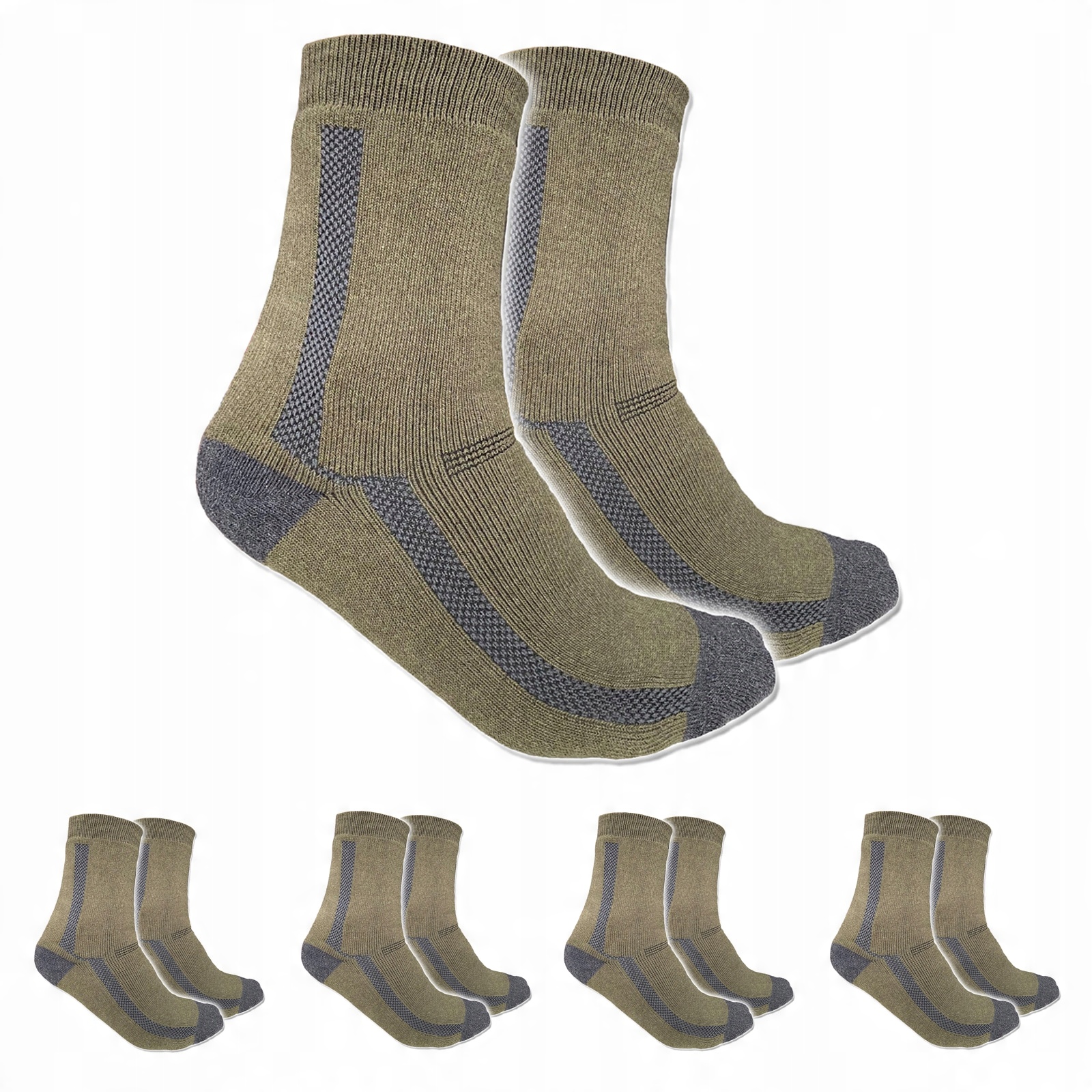 

Skarpety Wojskowe Frotte Khaki 41-43 Grube 5 par
