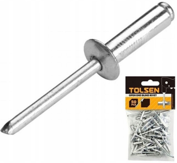 NITY ALUMINIOWE ZRYWALNE 3,2x10 MM 50 SZT TOLSEN