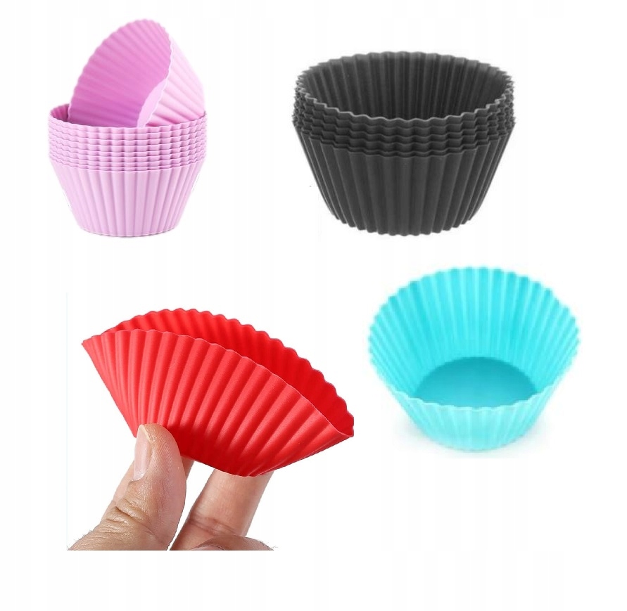 

Zestaw foremek do Muffinek 20 sztuk kolorowe MIX