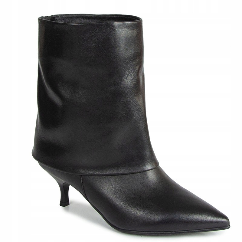 Chebello 4777 Černé Kožené Kotníkové Kotníkové Boty 38